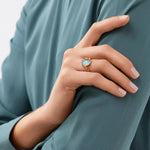 Ole Lynggaard Small Boho Ring with Aquamarine - Aurum Jewels