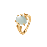 Ole Lynggaard Small Boho Ring with Aquamarine - Aurum Jewels