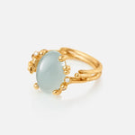 Ole Lynggaard Small Boho Ring with Aquamarine - Aurum Jewels