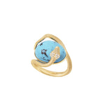 Ole Lynggaard Snake Ring with Turquoise & Diamonds - Aurum Jewels