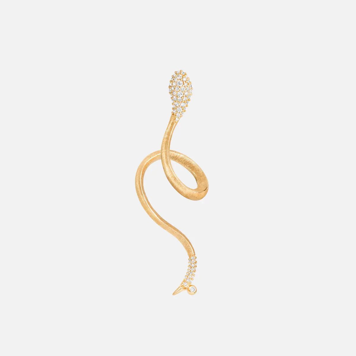 Ole Lynggaard Snakes Earring with Pave Diamonds - Aurum Jewels