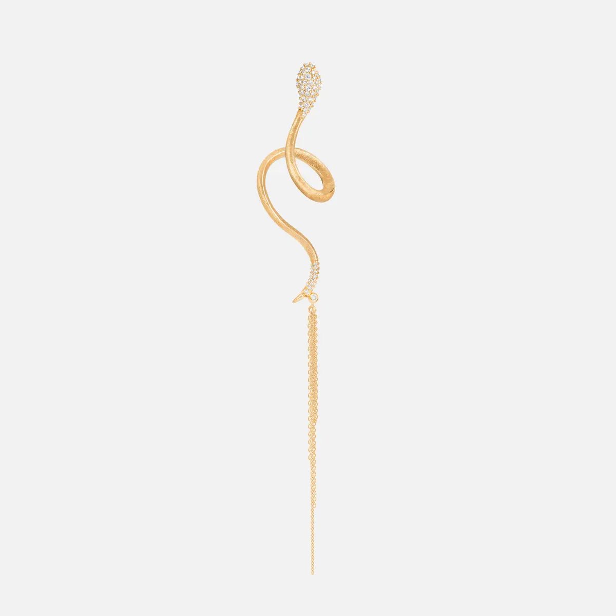 Ole Lynggaard Snakes Earring with Pave Diamonds - Aurum Jewels