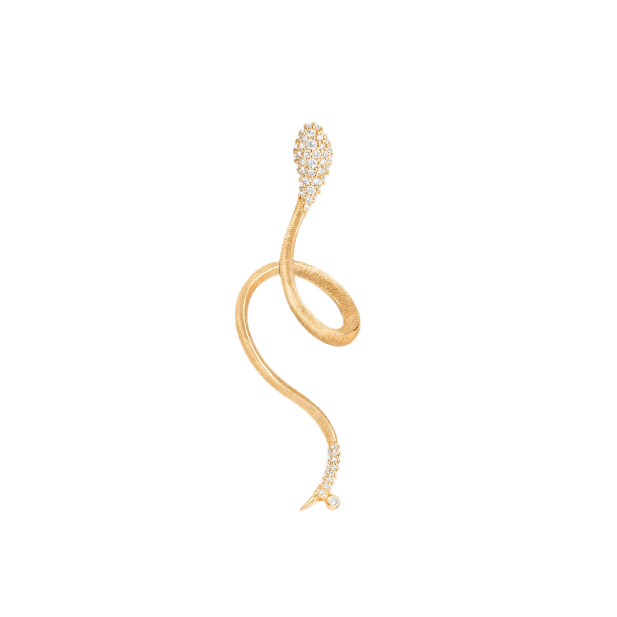 Ole Lynggaard Snakes Earring with Pave Diamonds - Aurum Jewels