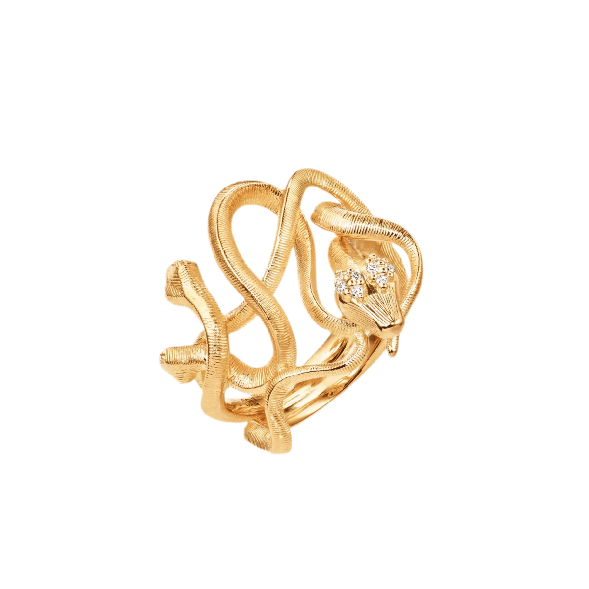 Ole Lynggaard Snakes Medusa Ring - Aurum Jewels