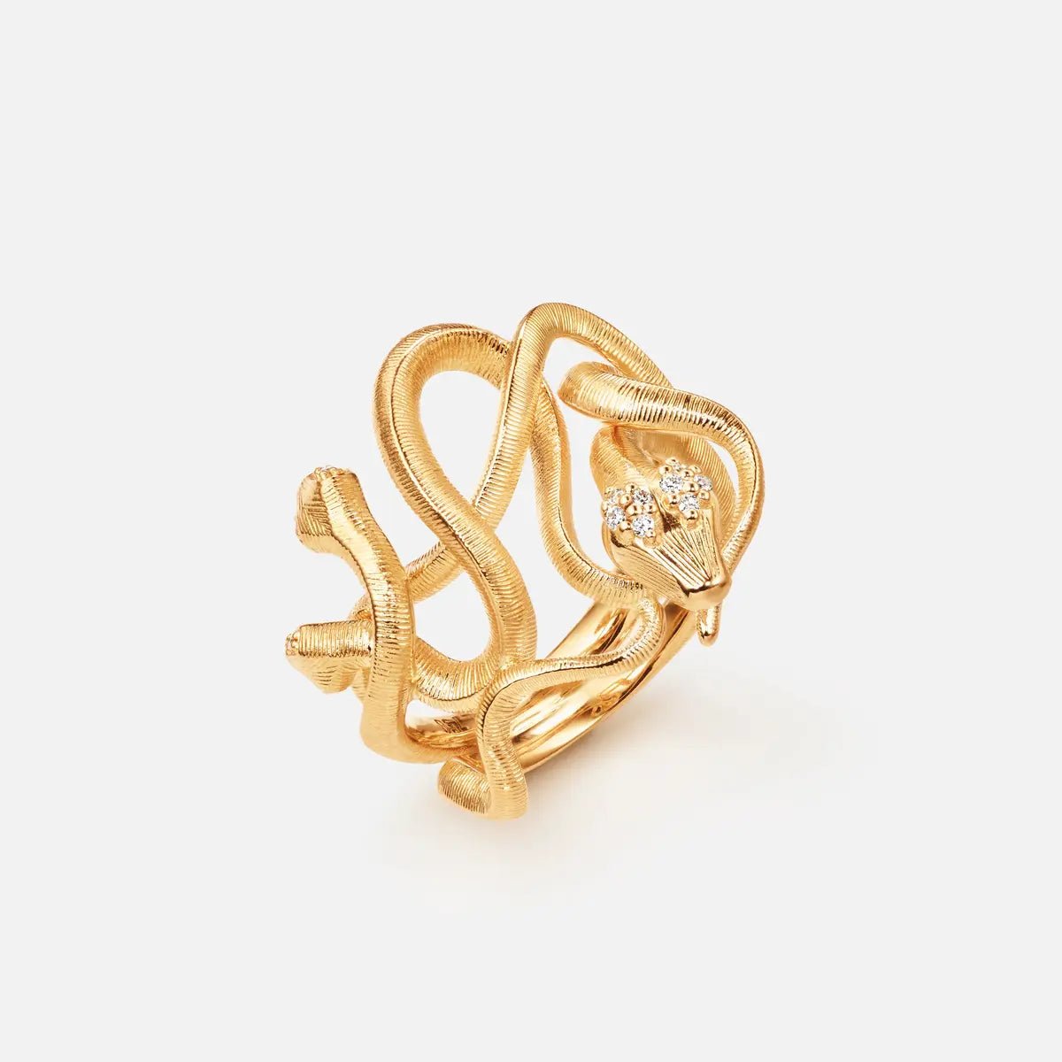 Ole Lynggaard Snakes Medusa Ring - Aurum Jewels