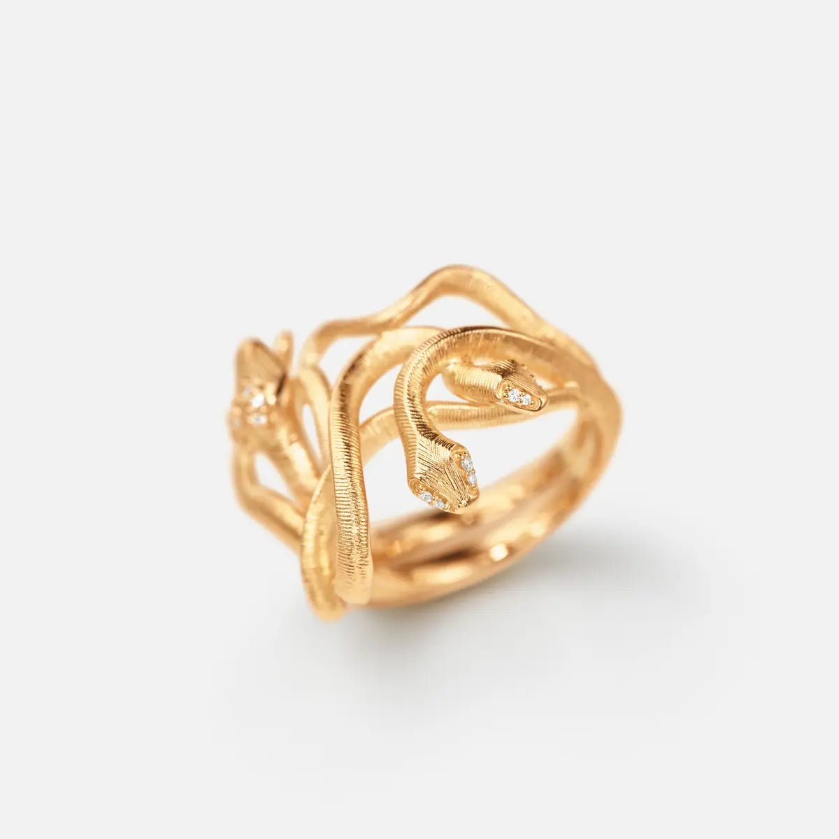 Ole Lynggaard Snakes Medusa Ring - Aurum Jewels