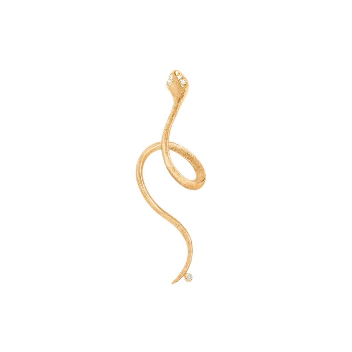 Ole Lynggaard Snakes Yellow Gold & Diamond Earring - Aurum Jewels