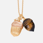 Ole Lynggaard Tigers Eye Acorn Pendant - Aurum Jewels