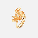 Ole Lynggaard Wild Rose Ring with Diamonds - Aurum Jewels