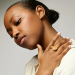 Ole Lynggaard Wild Rose Ring with Diamonds - Aurum Jewels