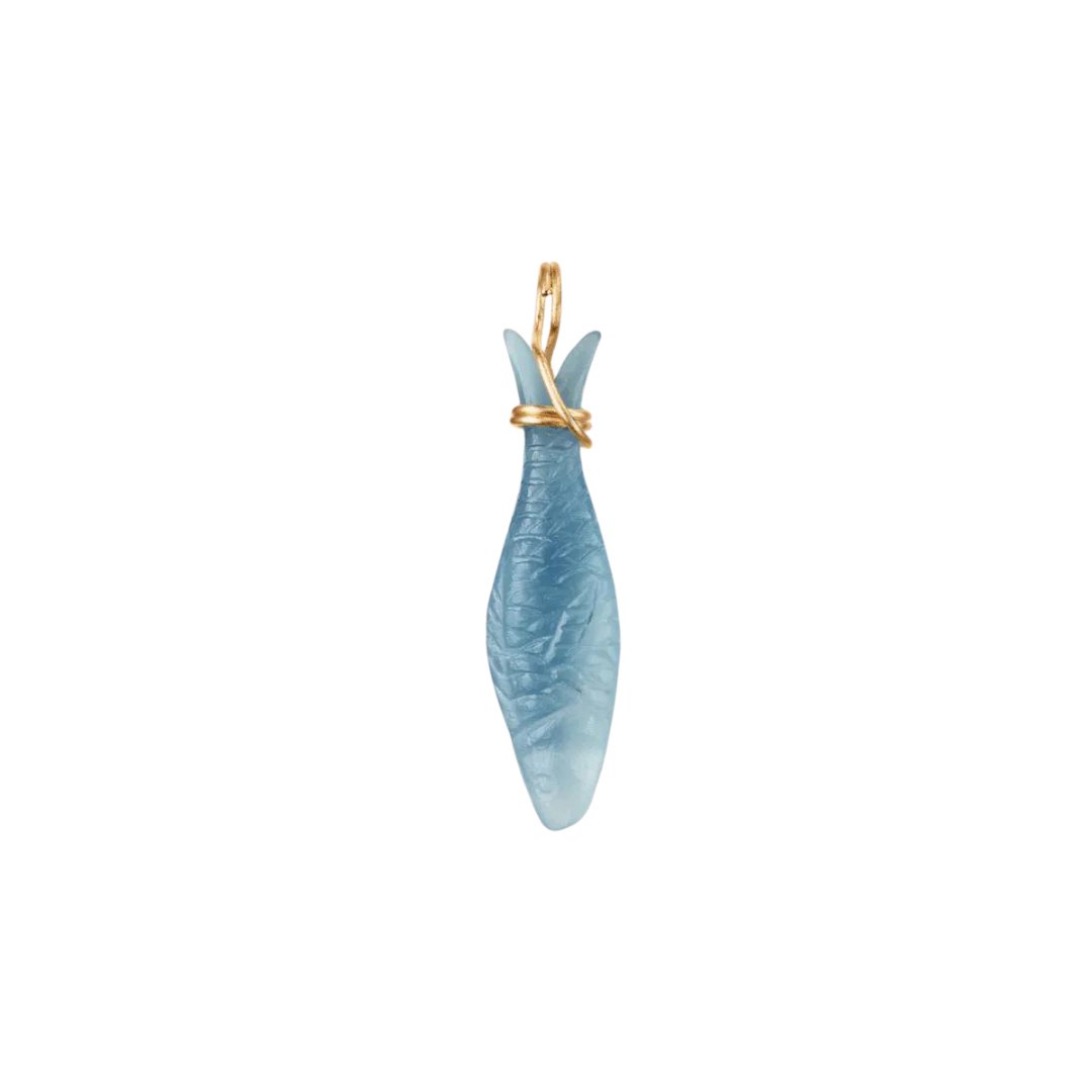 Ole Lynggaard Young Fish Aquamarine Pendant - Aurum Jewels