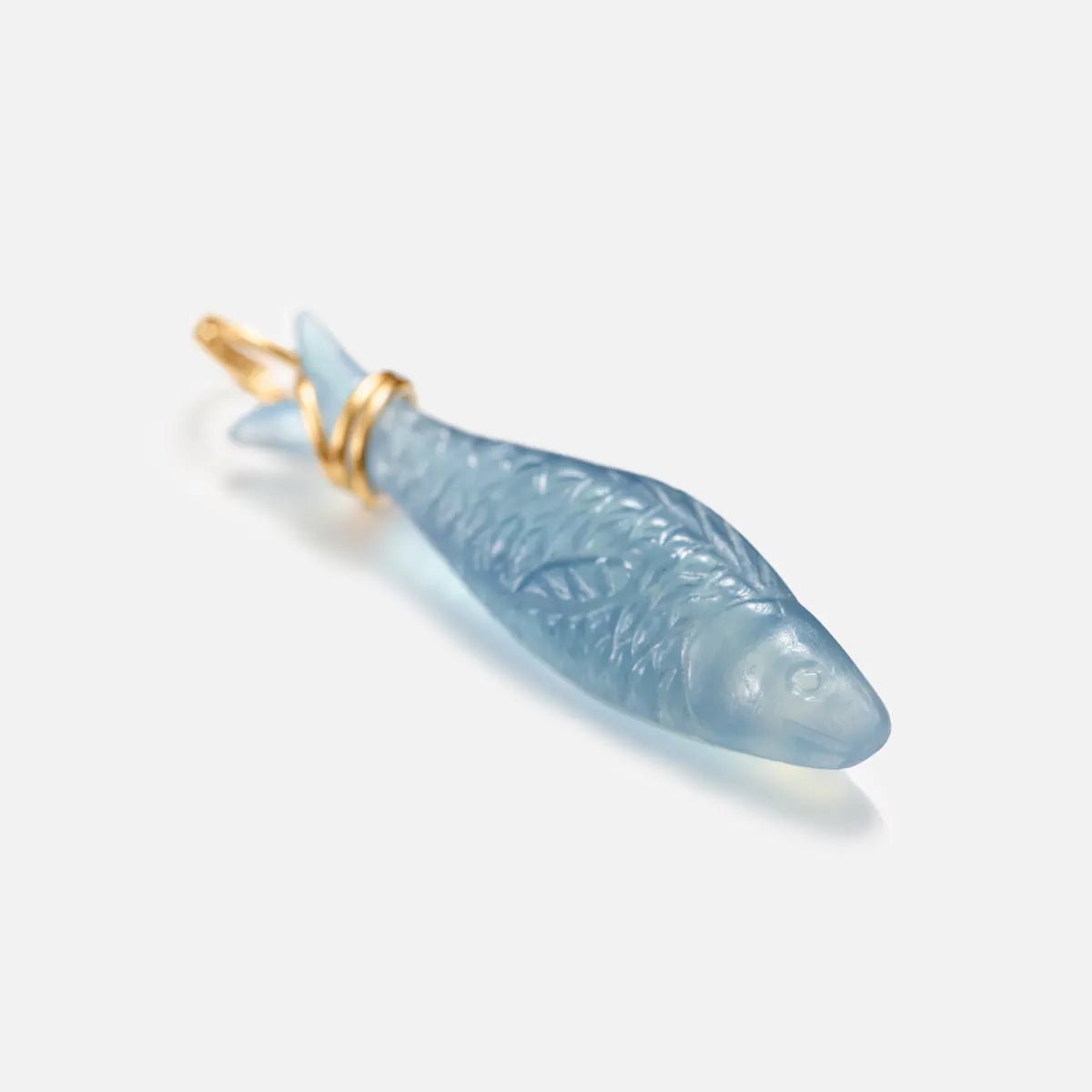 Ole Lynggaard Young Fish Aquamarine Pendant - Aurum Jewels