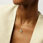 Ole Lynggaard Young Fish Pendant with Aquamarine - Aurum Jewels