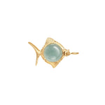 Ole Lynggaard Young Fish Pendant with Aquamarine - Aurum Jewels