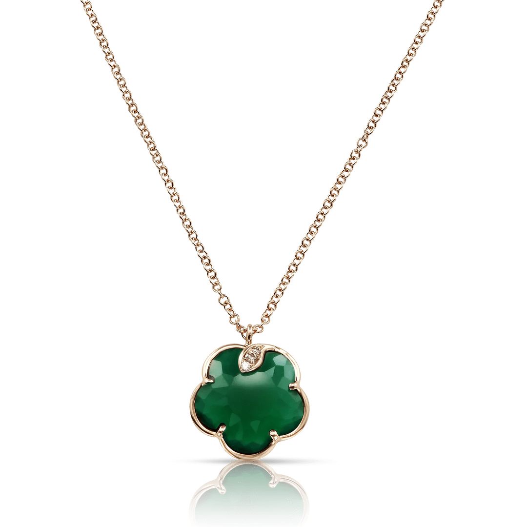 Pasquale Bruni Petit Joli Green Agate Necklace - Aurum Jewels