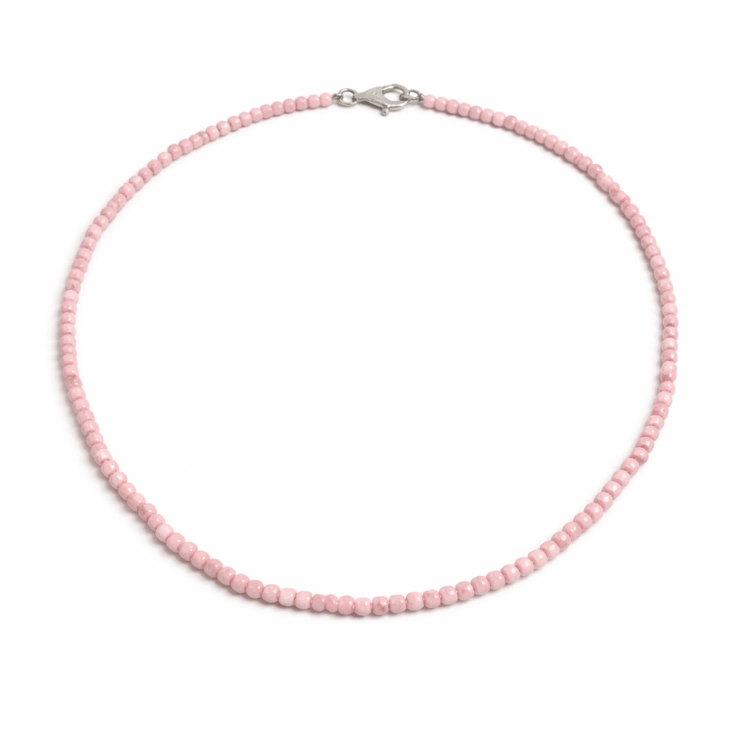 Pink Opal Bead Necklace - Aurum Jewels