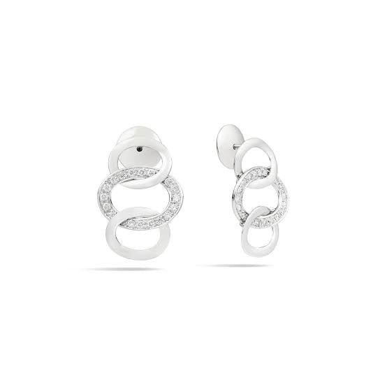 Pomellato Brera White Gold & Diamond Earrings - Aurum Jewels