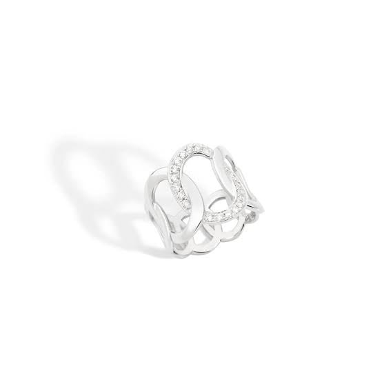 Pomellato Brera White Gold & Diamond Ring - Aurum Jewels