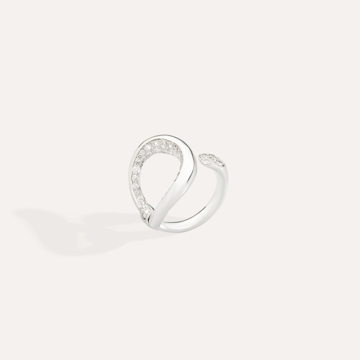 Pomellato Fantina White Gold Ring with Diamonds - Aurum Jewels
