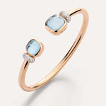 Pomellato Nudo Bangle with Blue Topaz - Aurum Jewels