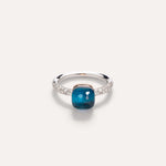 Pomellato Nudo Blue Topaz, Turquoise & Diamond Ring - Aurum Jewels