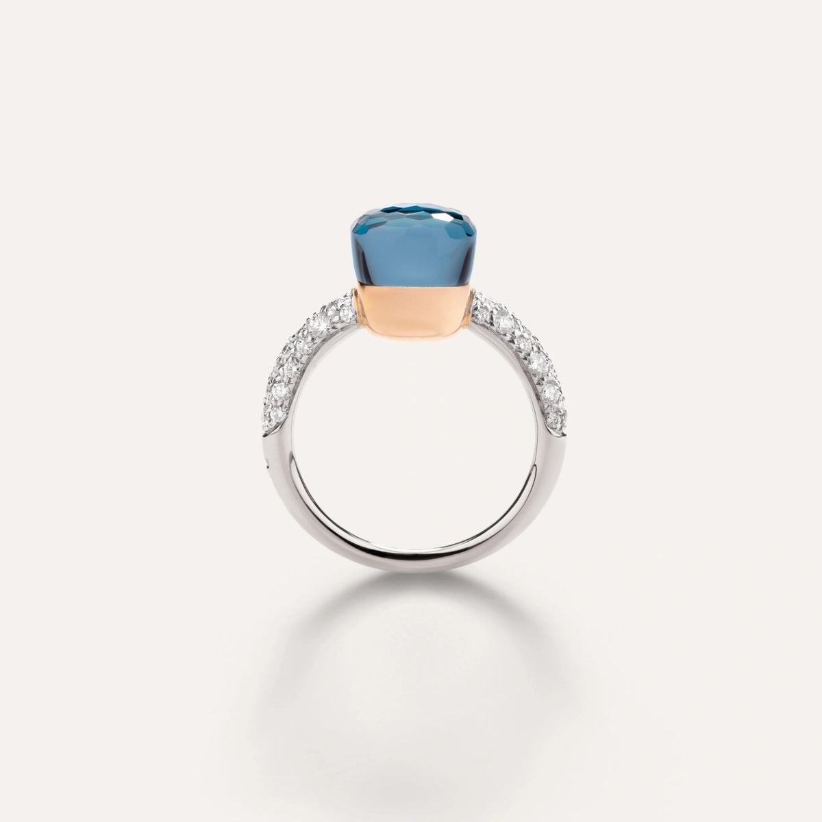 Pomellato Nudo Blue Topaz, Turquoise & Diamond Ring - Aurum Jewels