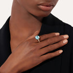 Pomellato Nudo Classic Blue Topaz Ring - Aurum Jewels