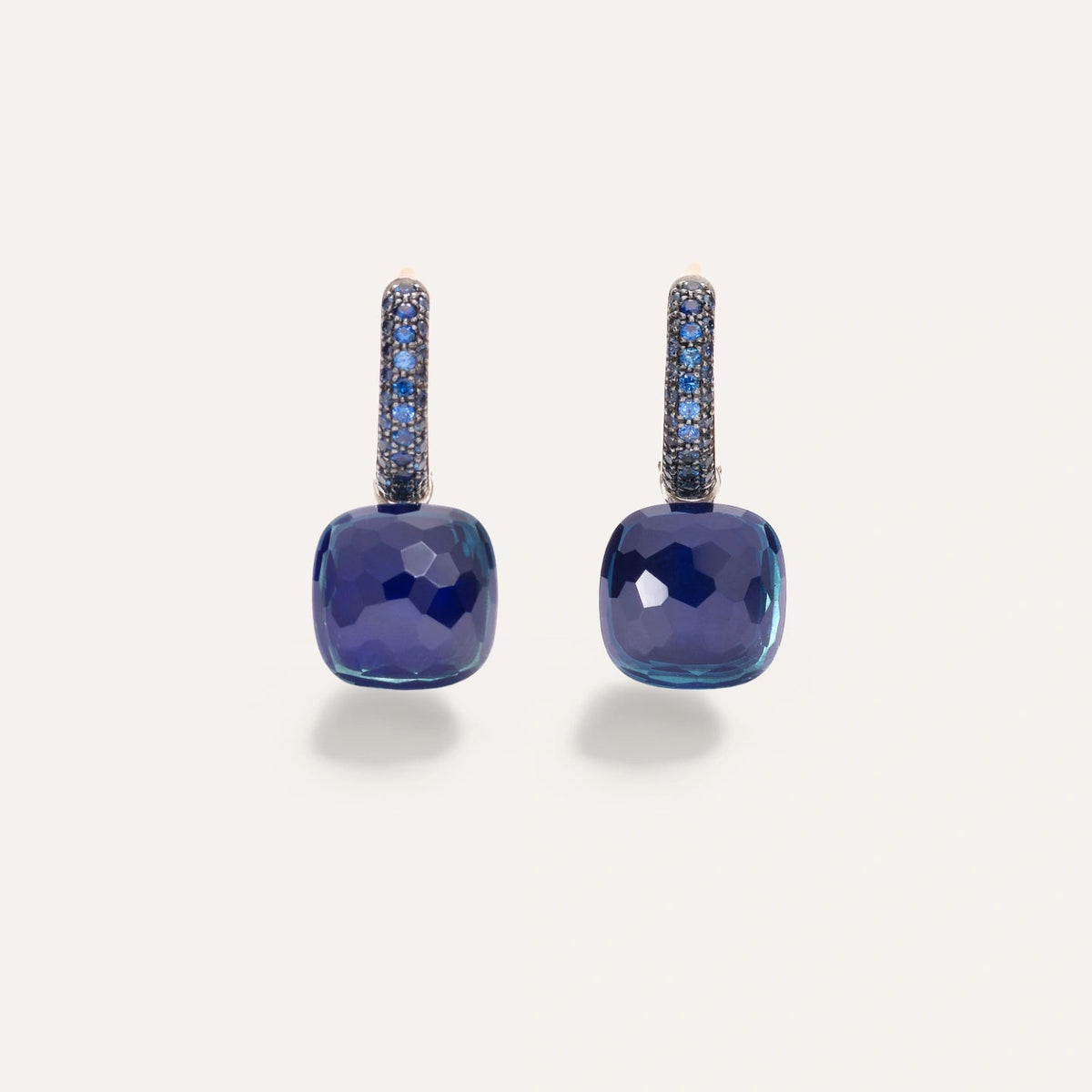 Pomellato Nudo Classic Earrings with London Topaz & Sapphire - Aurum Jewels