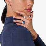 Pomellato Nudo Classic Ring London Blue Topaz & Diamonds - Aurum Jewels
