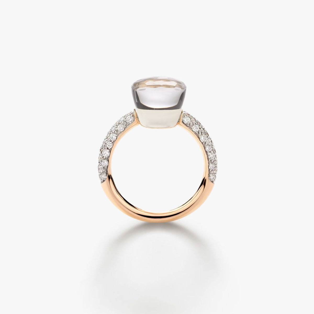 Pomellato Nudo Classic Ring White Topaz & Diamond - Aurum Jewels