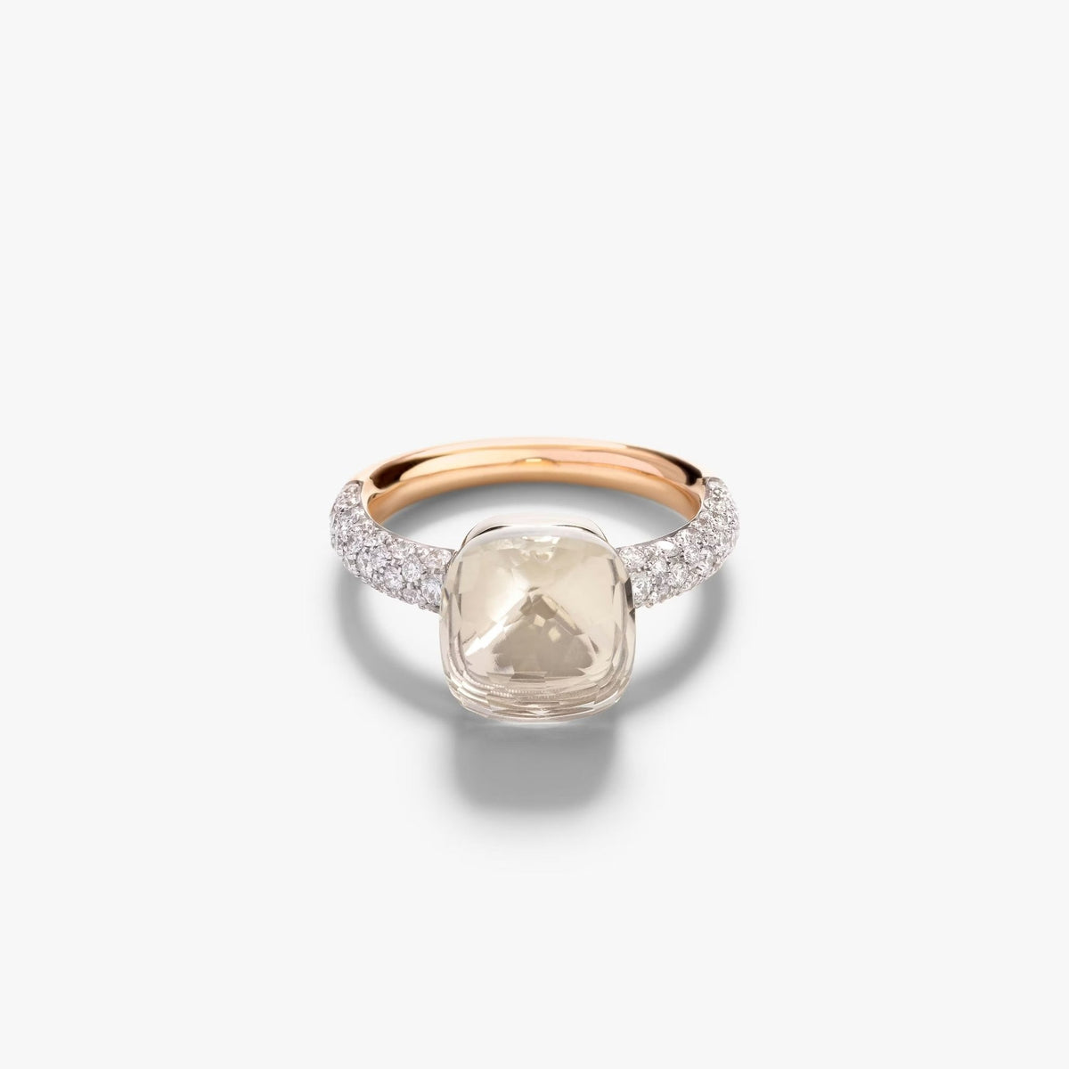 Pomellato Nudo Classic Ring White Topaz & Diamond - Aurum Jewels