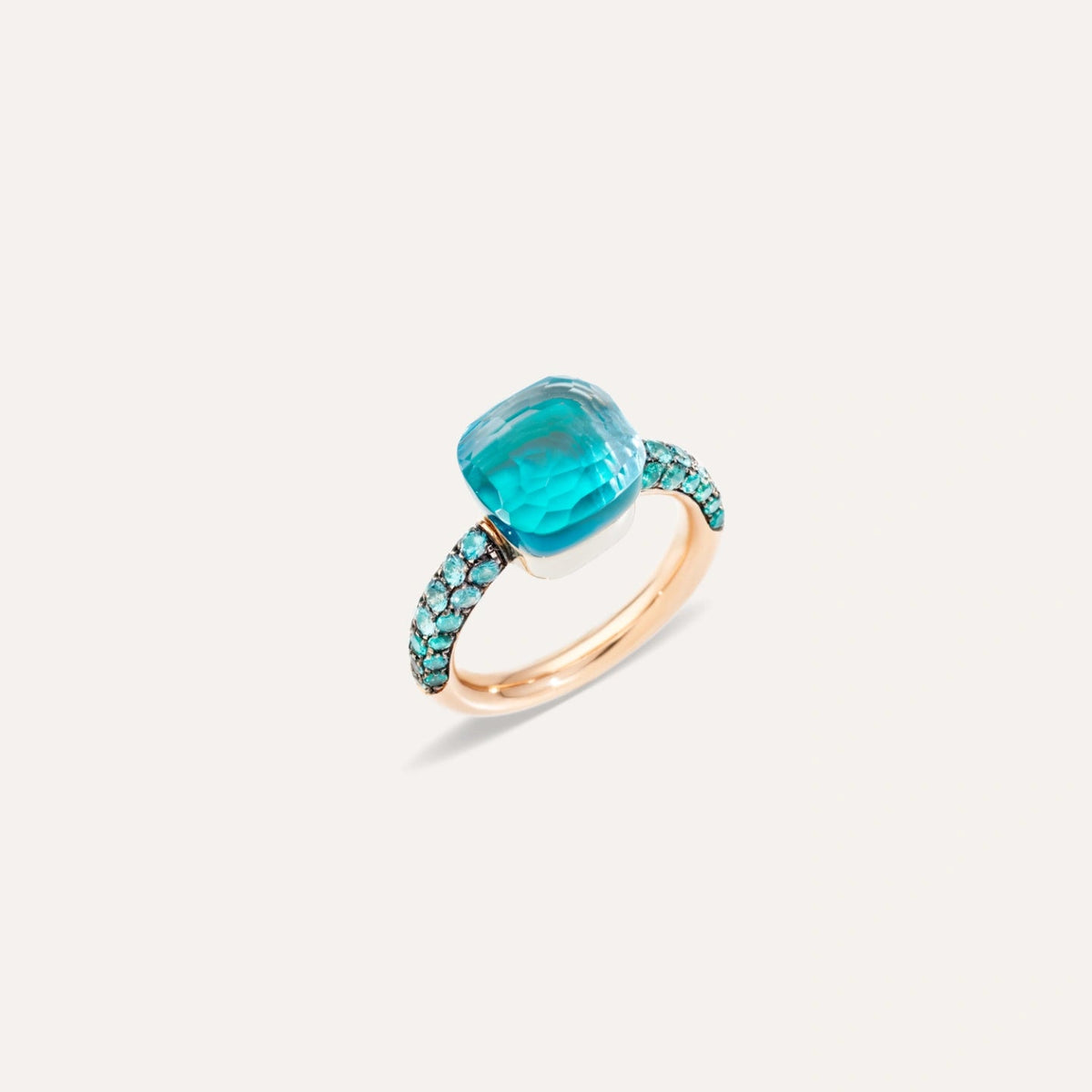 Pomellato Nudo Deep Blue Topaz Ring - Aurum Jewels