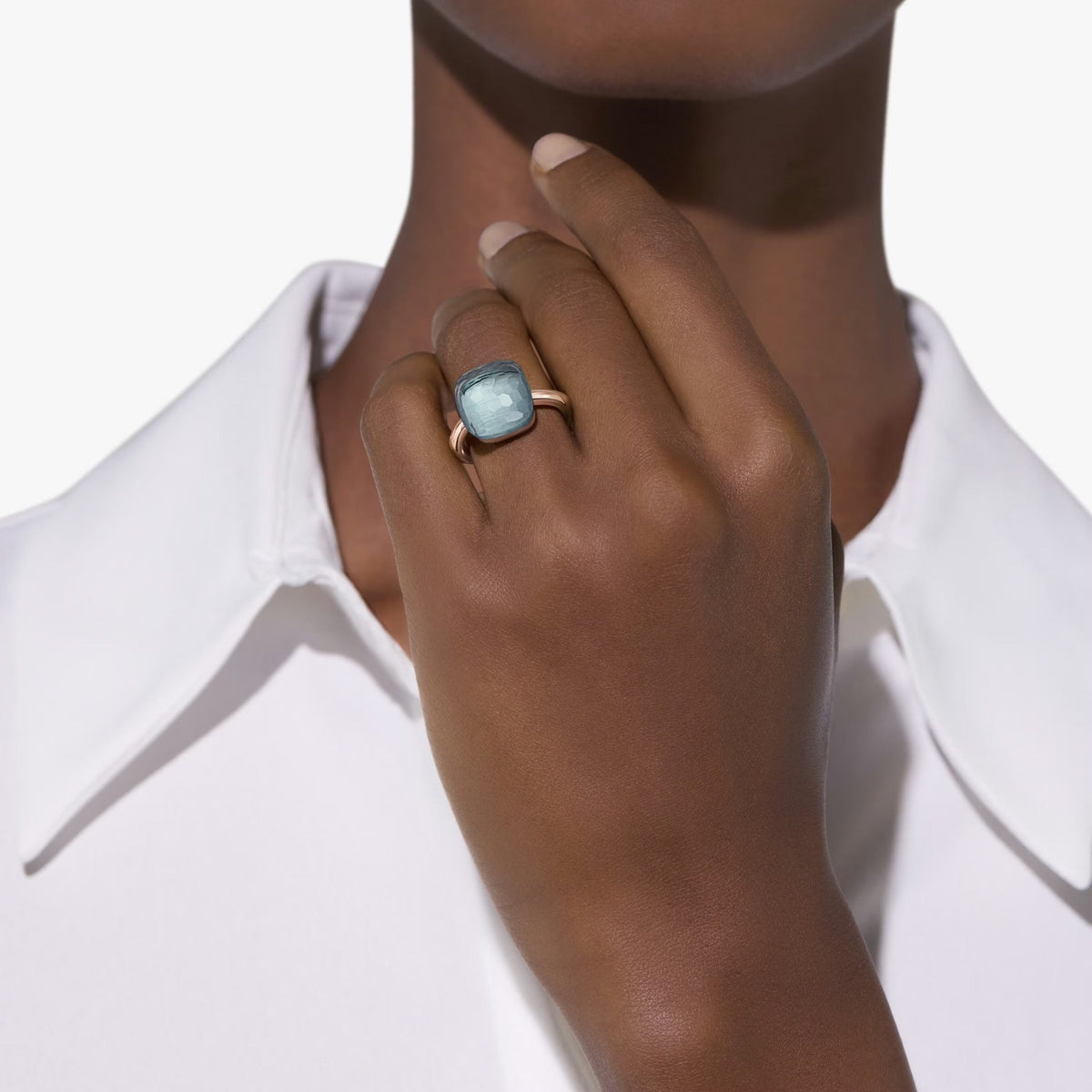 Pomellato Nudo Maxi Sky Blue Topaz Ring - Aurum Jewels