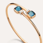 Pomellato Nudo Mini Bangle with London Topaz - Aurum Jewels