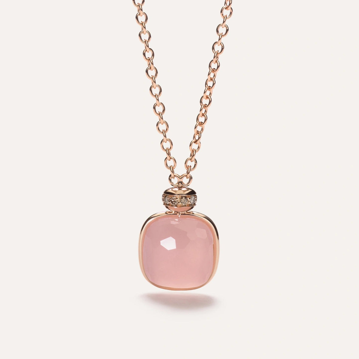 Pomellato Nudo Pendant with Rose Quartz - Aurum Jewels
