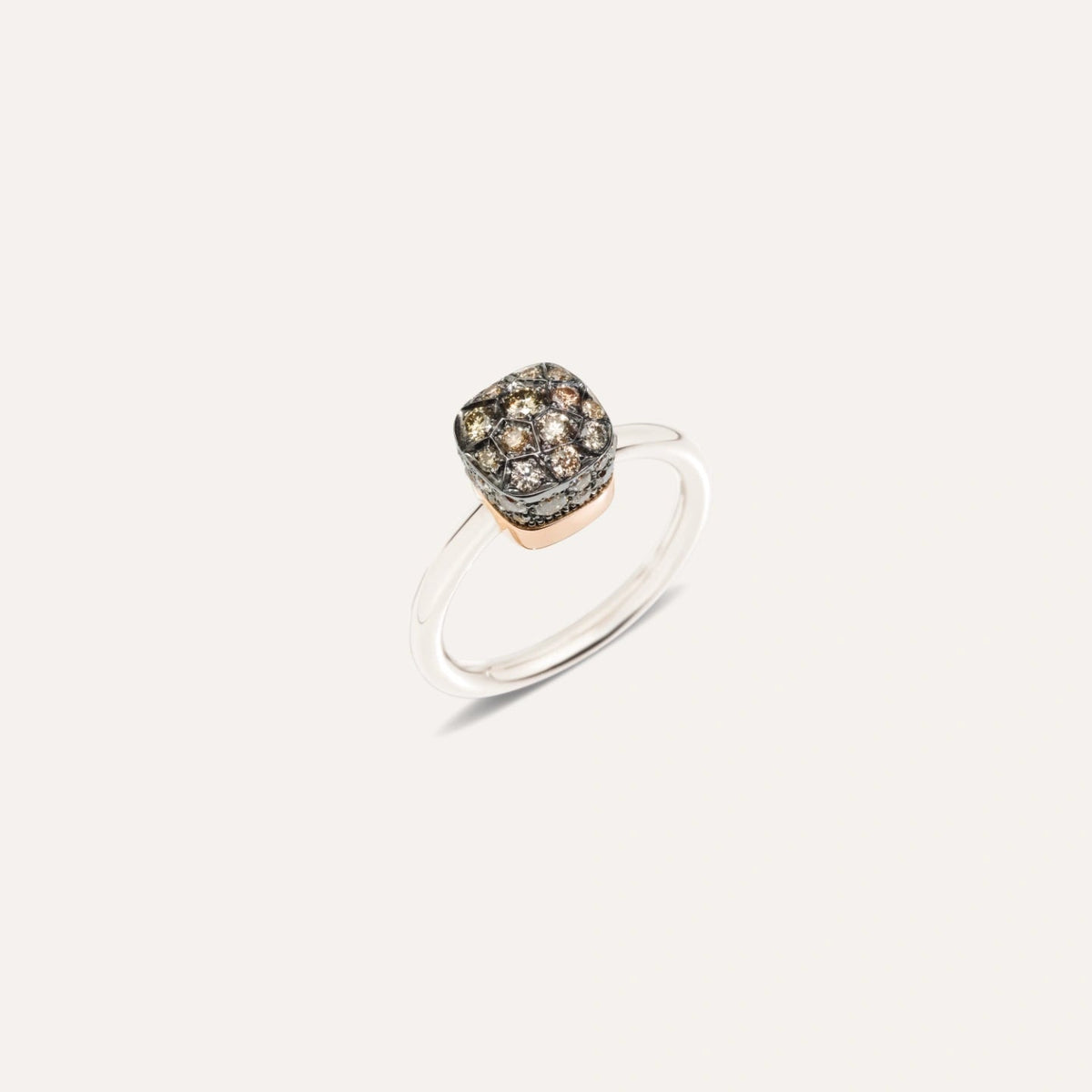 Pomellato Nudo Petit Ring with Champagne Diamonds - Aurum Jewels