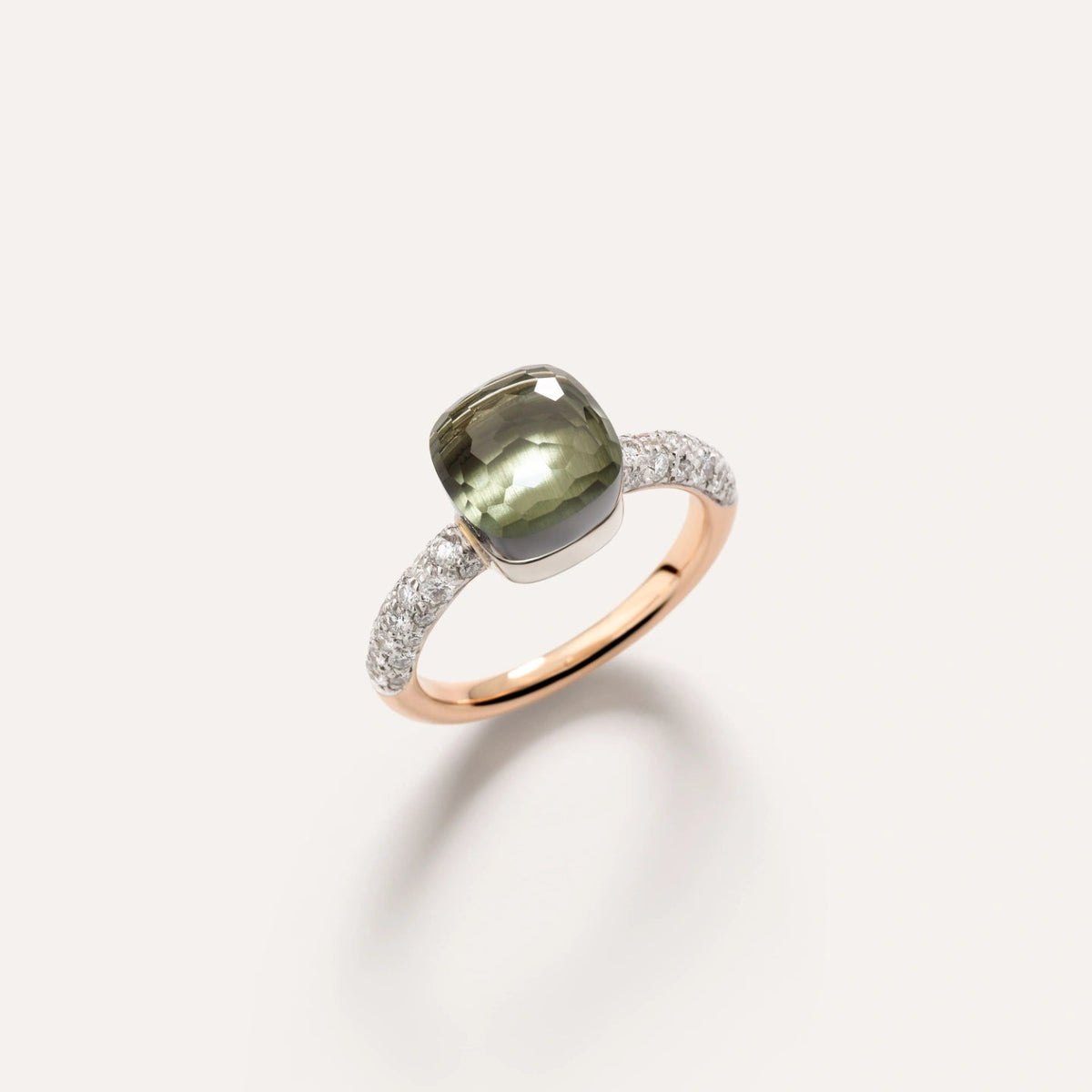 Pomellato Nudo Prasiolite & Diamond Ring - Aurum Jewels