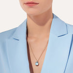 Pomellato Nudo Sky Blue Topaz Necklace with Diamonds - Aurum Jewels