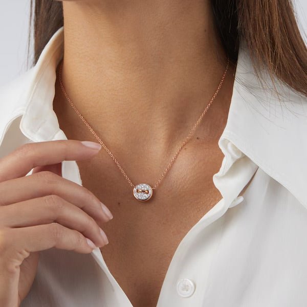 Pomellato Pom Pom Dot Mother Of Pearl & Diamond Pave Pendant - Aurum Jewels