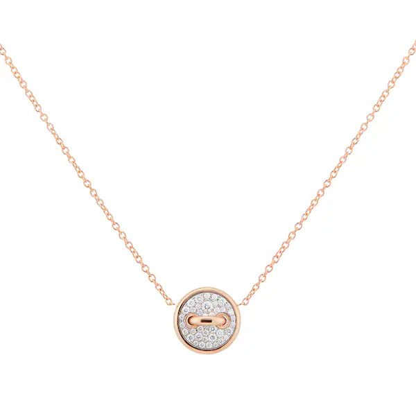 Pomellato Pom Pom Dot Mother Of Pearl & Diamond Pave Pendant - Aurum Jewels