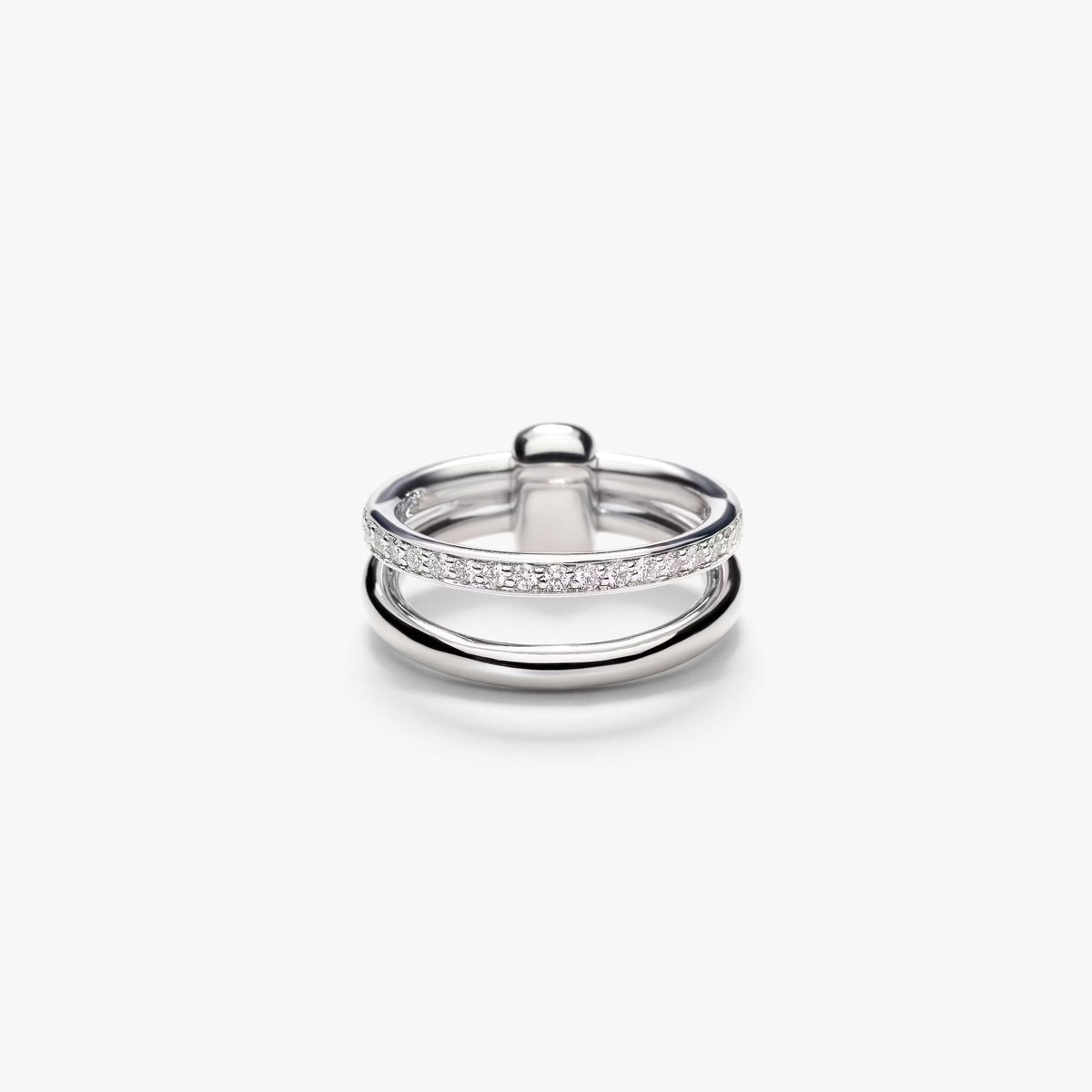 Pomellato Together 18ct White Gold & Diamond Ring - Aurum Jewels