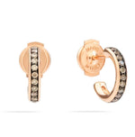 Pomellato Together Rose Gold Brown Diamond Earrings - Aurum Jewels