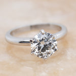 Round Brilliant Cut Diamond Solitaire Engagement Ring - Aurum Jewels