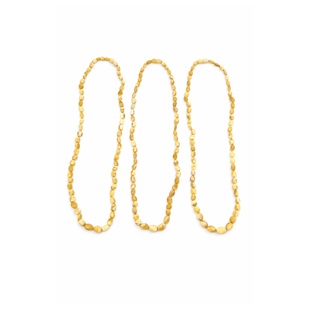 Set of Three Amber Bead ‘Teething’ Strands - Aurum Jewels