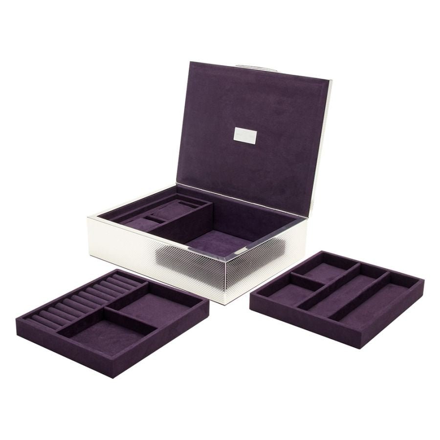 Silver Medium Watch Jewellery And Legacy Box - Aurum Jewels