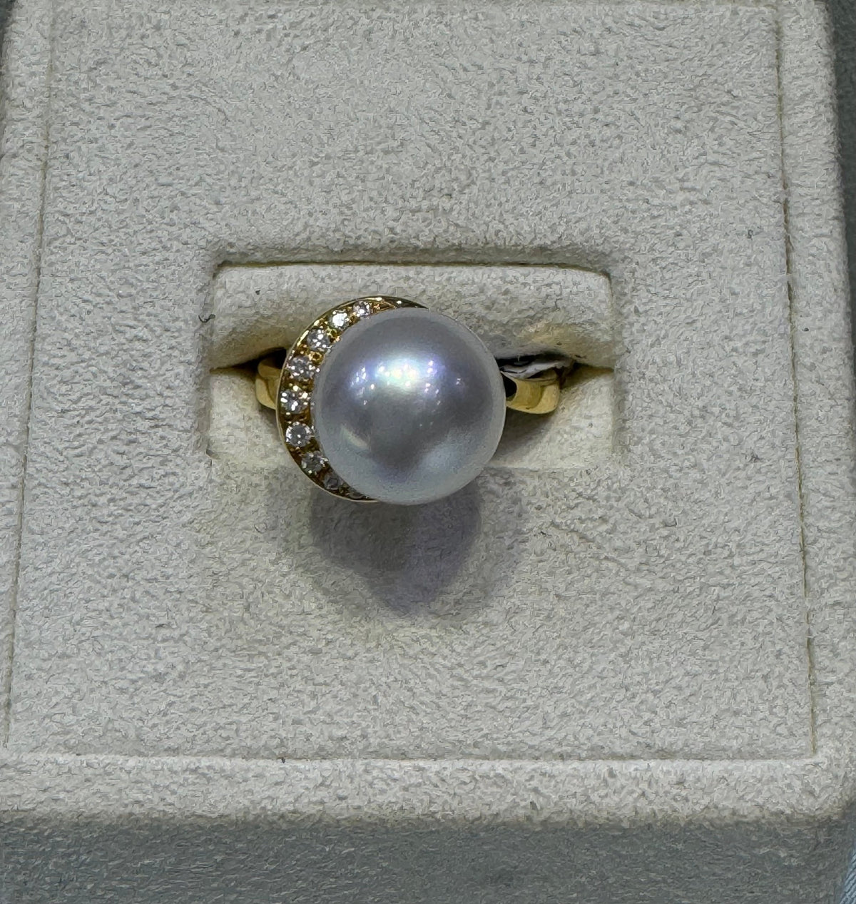 South Sea Pearl & Diamond Ring - Aurum Jewels