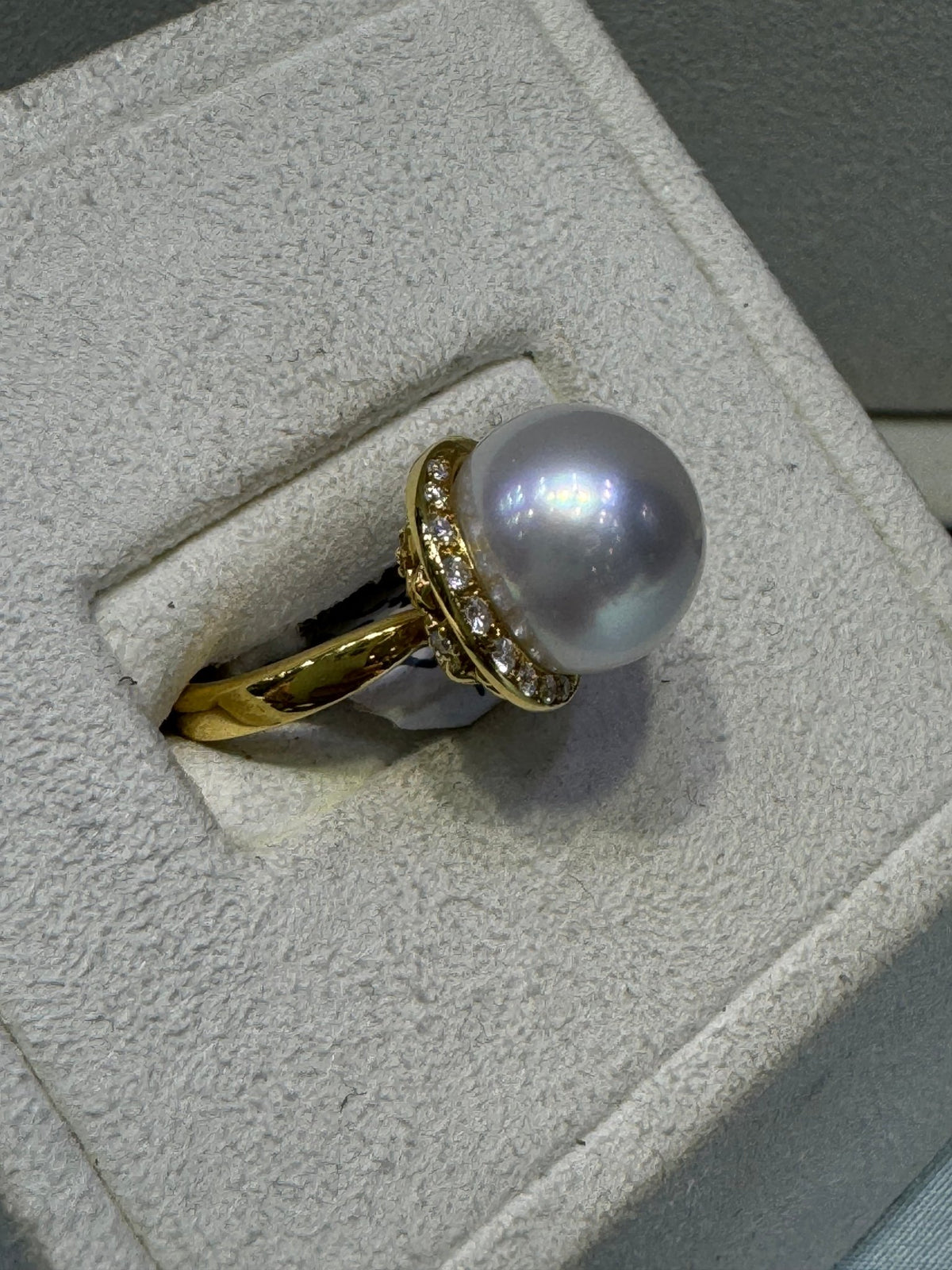 South Sea Pearl & Diamond Ring - Aurum Jewels