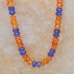 Tanzanite & Spessartite Garnet Necklace - Aurum Jewels