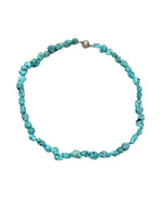 Turquoise Gemstone Bead Necklace 42cm - Aurum Jewels