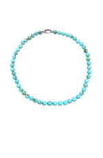Turquoise Gemstone Bead Necklace 45cm 7.5mm - 8.8mm - Aurum Jewels